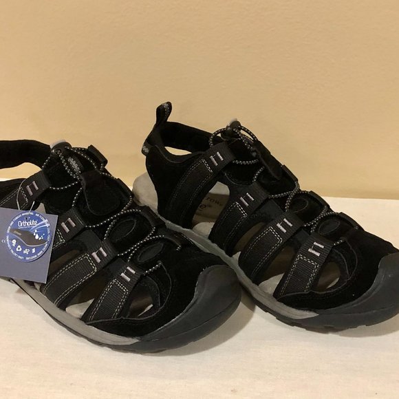 croft u0026 barrow | Shoes | Mens Croft Barrow Ortholite Fisherman Sandals  Legato Black Size 8 | Poshmark